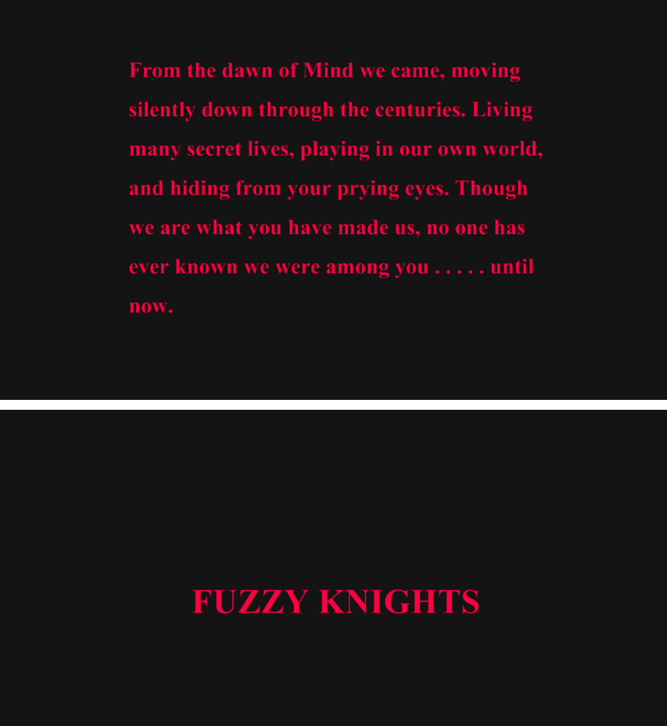 Fuzzy Knights - Episode 1, Page 1: Episode 0: Here We Are...